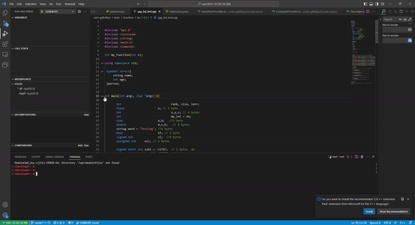 Launching Debugger